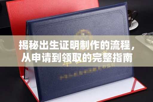 龙亭揭秘出生证明制作的流程，从申请到领取的完整指南