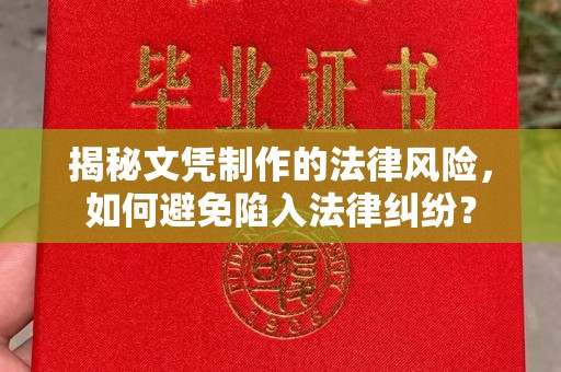 龙亭揭秘文凭制作的法律风险，如何避免陷入法律纠纷？